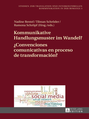 cover image of Kommunikative Handlungsmuster im Wandel? / ¿Convenciones comunicativas en proceso de transformación?